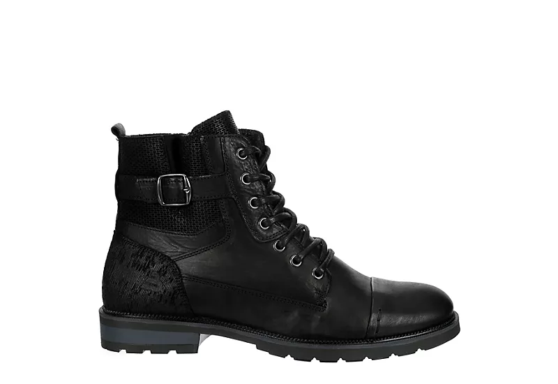 Bullboxer Mens Thomas Lace-up Boot - Black 2 Bullboxer Mens Thomas Lace-up Boot - Black - Image 2