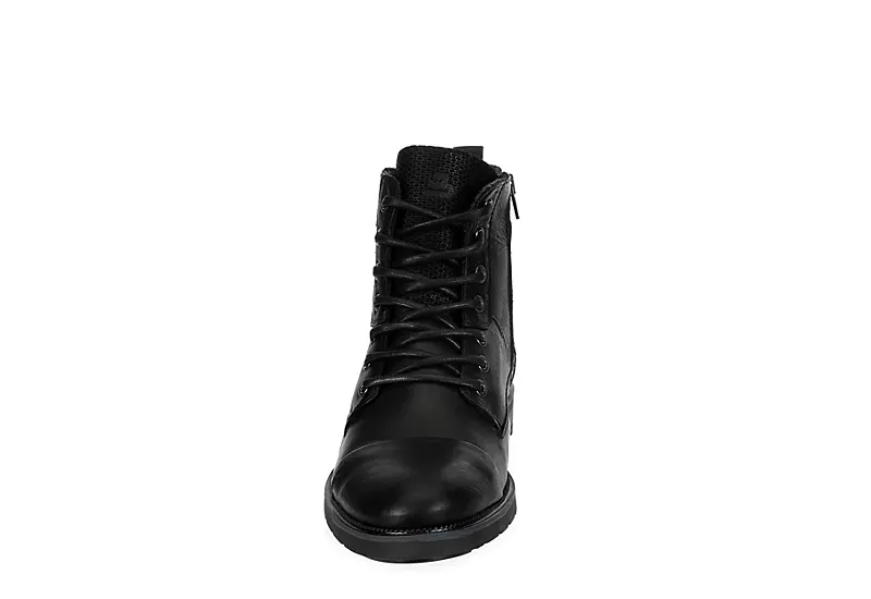 Bullboxer Mens Thomas Lace-up Boot - Black 3 Bullboxer Mens Thomas Lace-up Boot - Black - Image 3