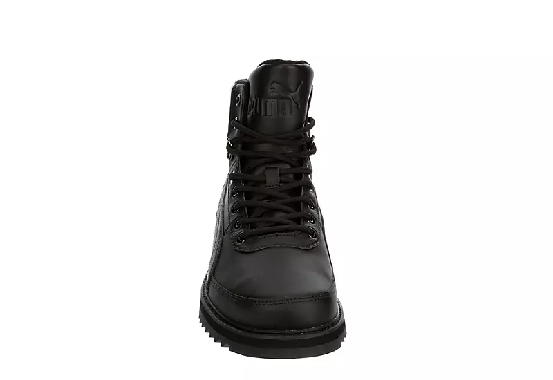Puma Mens Desierto V2 Lace-up Boot - Black 3 Puma Mens Desierto V2 Lace-up Boot - Black - Image 3