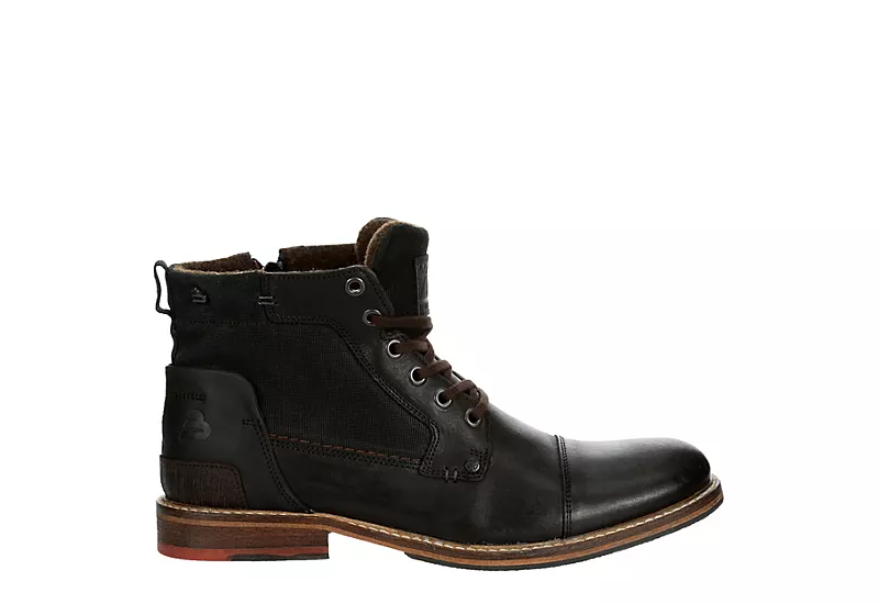 Bullboxer Mens Aldeen Lace-up Boot - Black 2 Bullboxer Mens Aldeen Lace-up Boot - Black - Image 2