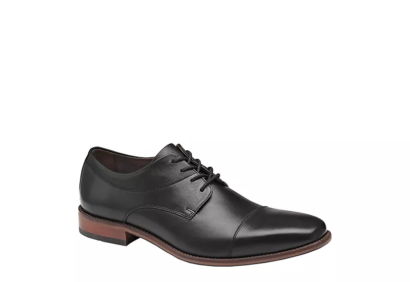 Johnston & Murphy Mens Archer Cap Toe Oxford - Black 1 Johnston & Murphy Mens Archer Cap Toe Oxford - Black