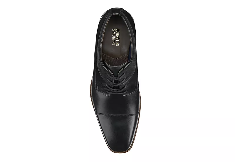 Johnston & Murphy Mens Archer Cap Toe Oxford - Black 5 Johnston & Murphy Mens Archer Cap Toe Oxford - Black - Image 5