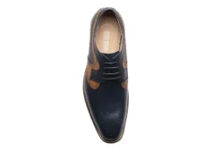 Stacy Adams Mens Palmer Plain Toe Medallion Oxford - Navy -bergfreunde shop US 01 501554 05