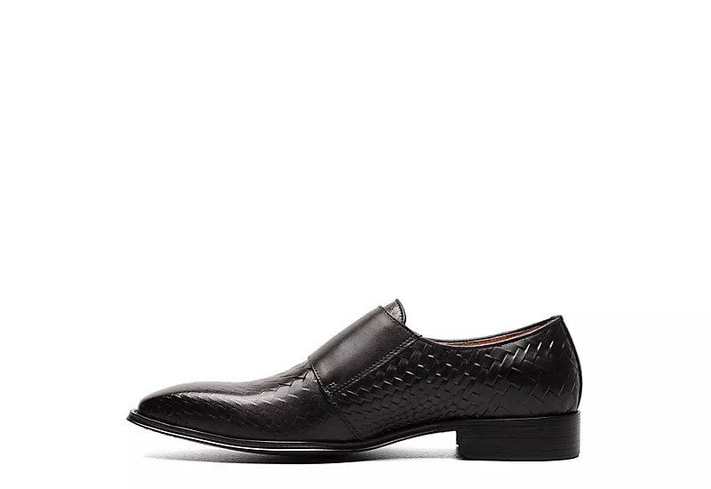 Stacy Adams Mens Torrance Plain Toe Double Monk Strap Oxford - Black 4 Stacy Adams Mens Torrance Plain Toe Double Monk Strap Oxford - Black - Image 4