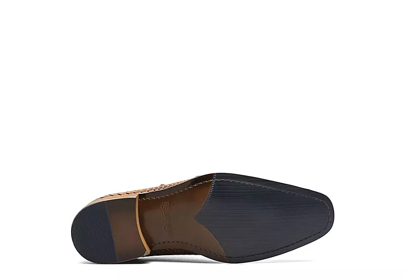 Stacy Adams Mens Torrance Plain Toe Double Monk Strap Oxford - Cognac 7 Stacy Adams Mens Torrance Plain Toe Double Monk Strap Oxford - Cognac - Image 7