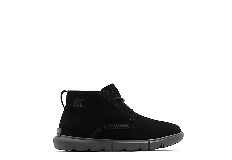 Sorel Mens Explorer Drift Waterproof Chukka Boot - Black 2 Sorel Mens Explorer Drift Waterproof Chukka Boot - Black - Image 2