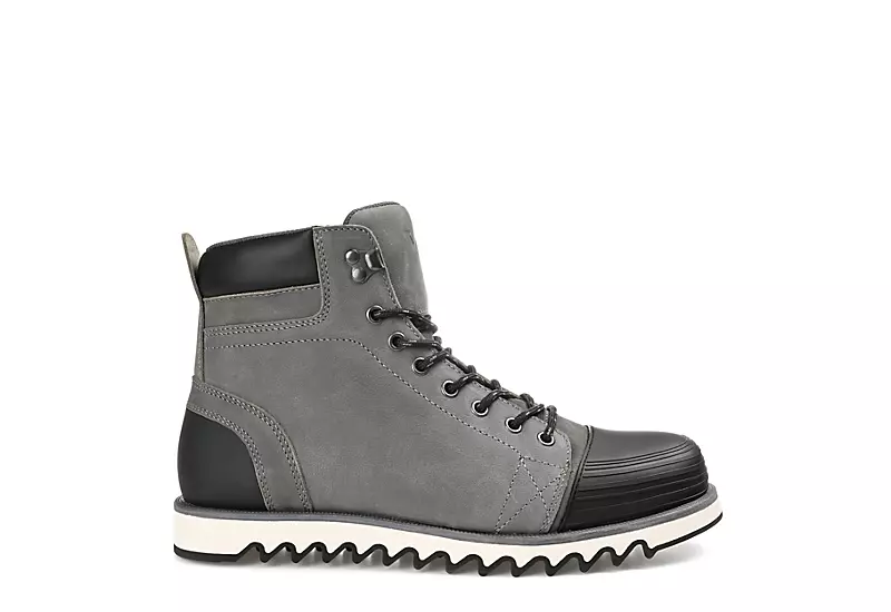 Territory Mens Altitude Lace-up Boot - Grey 2 Territory Mens Altitude Lace-up Boot - Grey - Image 2