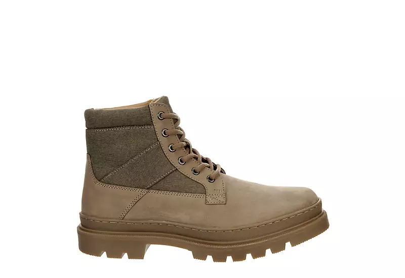 Restoration Mens Clayton Lace-up Boot - Beige 2 Restoration Mens Clayton Lace-up Boot - Beige - Image 2