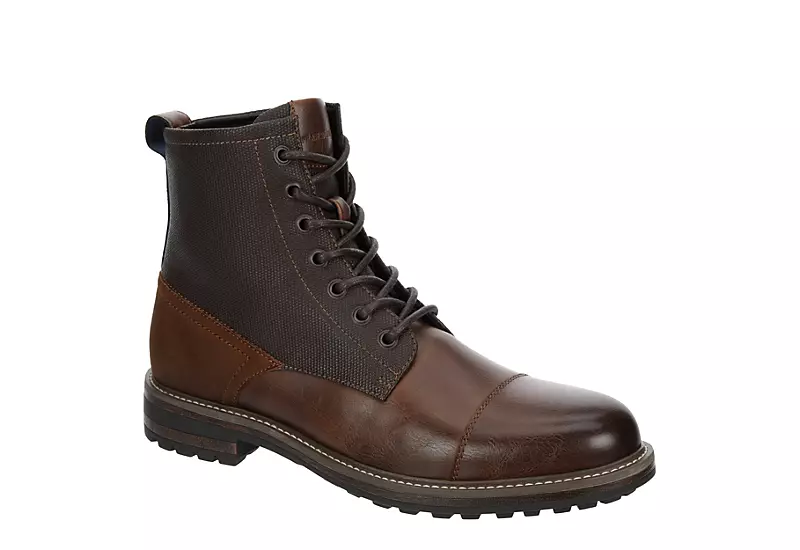 Franco Fortini Mens James Lace-up Boot - Brown 1 Franco Fortini Mens James Lace-up Boot - Brown