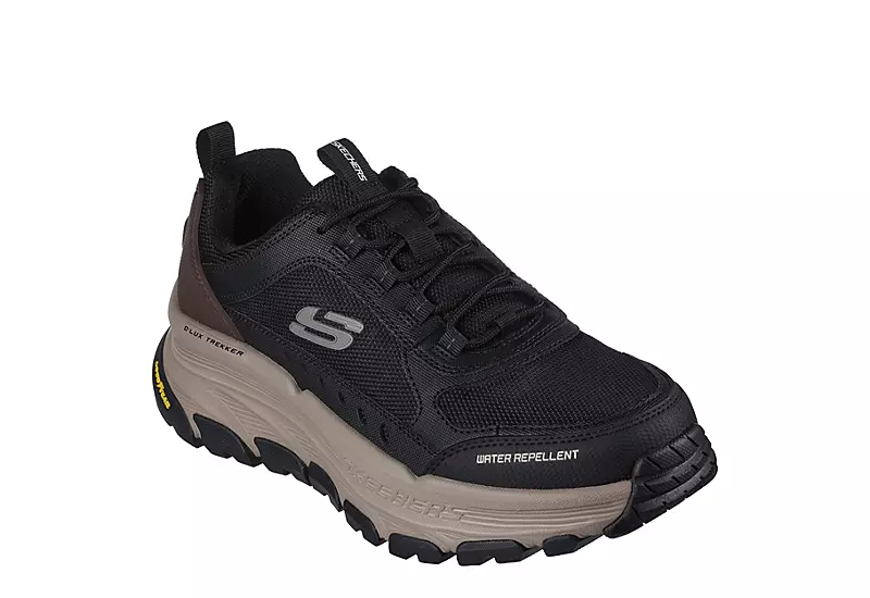 Skechers Mens Dlux Trekker Hiking Boot - Black 1 Skechers Mens Dlux Trekker Hiking Boot - Black