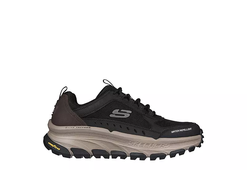 Skechers Mens Dlux Trekker Hiking Boot - Black 2 Skechers Mens Dlux Trekker Hiking Boot - Black - Image 2