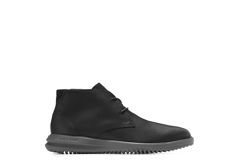 Cole Haan Mens Grand Chukka Boot - Black 2 Cole Haan Mens Grand Chukka Boot - Black - Image 2