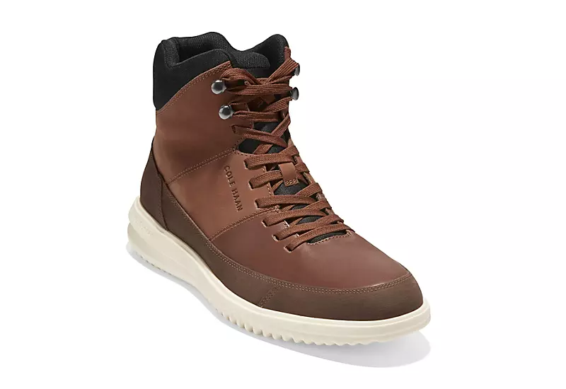 Cole Haan Mens Grand Hiker Waterproof Lace-up Boot - Tan 1 Cole Haan Mens Grand Hiker Waterproof Lace-up Boot - Tan