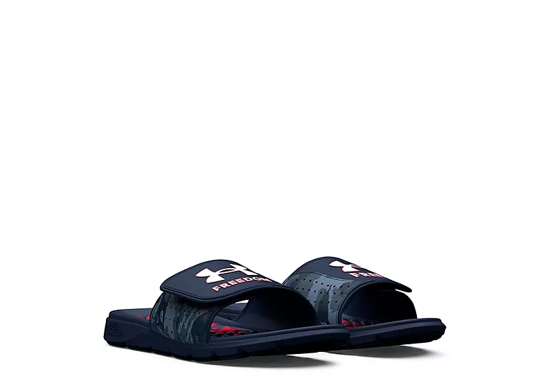 Under Armour Mens Ignite Pro Slide Sandal - Navy 1 Under Armour Mens Ignite Pro Slide Sandal - Navy