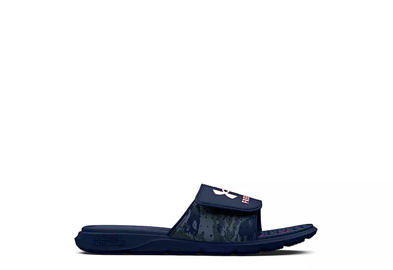 Under Armour Mens Ignite Pro Slide Sandal - Navy 2 Under Armour Mens Ignite Pro Slide Sandal - Navy - Image 2