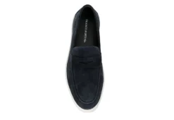Franco Fortini Mens Cameron Slip On Penny Loafer Oxford - Navy -bergfreunde shop US 01 502431 05