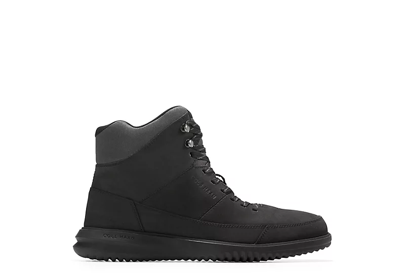 Cole Haan Mens Grand Hiker Waterproof Lace-up Boot - Black 2 Cole Haan Mens Grand Hiker Waterproof Lace-up Boot - Black - Image 2