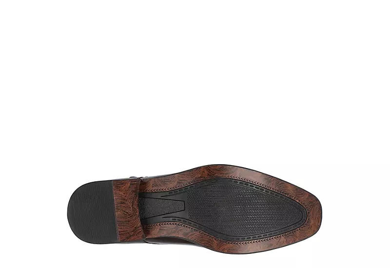 Vance Co Mens Atticus Cap Toe Double Monk Strap Oxford - Brown 7 Vance Co Mens Atticus Cap Toe Double Monk Strap Oxford - Brown - Image 7