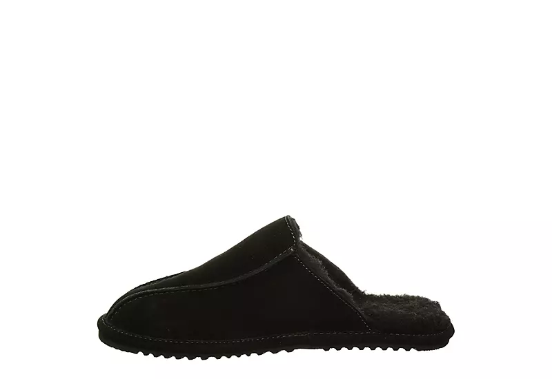 Bearpaw Mens Pierre Slipper - Black 3 Bearpaw Mens Pierre Slipper - Black - Image 3
