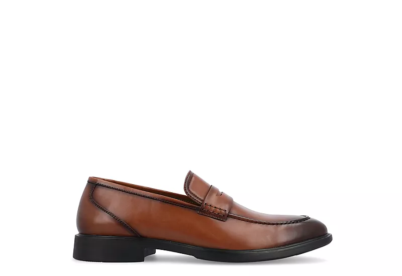 Vance Co Mens Keith Loafer Oxford - Chestnut 2 Vance Co Mens Keith Loafer Oxford - Chestnut - Image 2