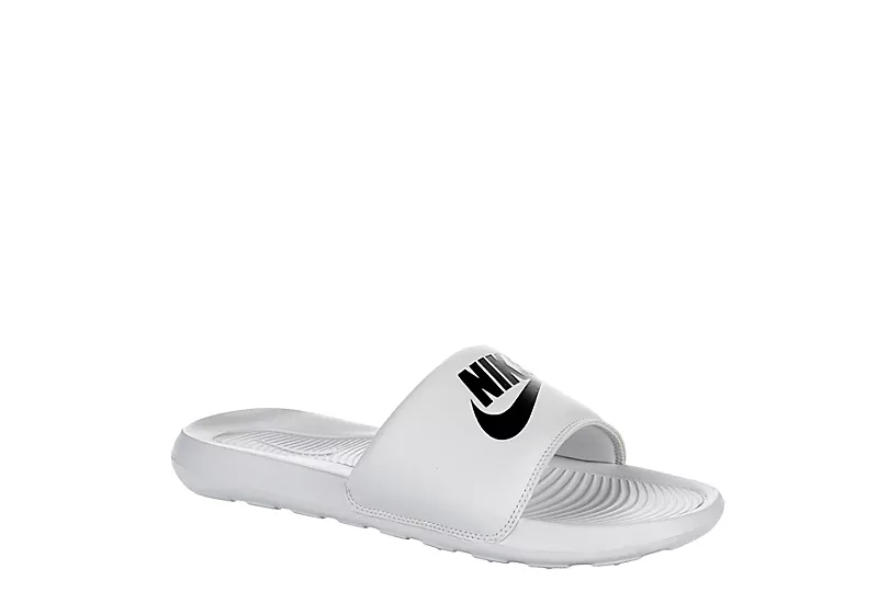 Nike Mens Victori One Slide Sandal - White 1 Nike Mens Victori One Slide Sandal - White