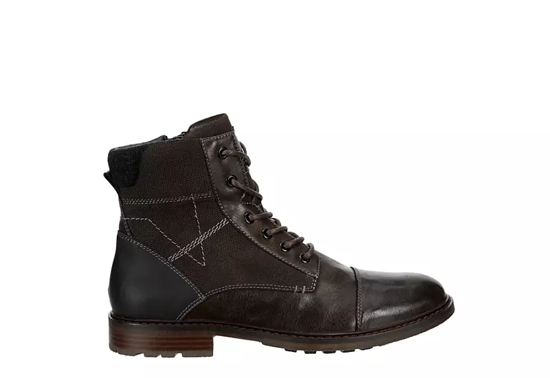 Restoration Mens Essex Lace-up Boot - Brown 2 Restoration Mens Essex Lace-up Boot - Brown - Image 2