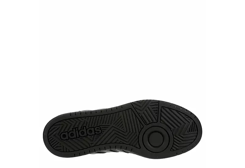 Adidas Mens Hoops 3.0 Mid Sneaker - Black 7 Adidas Mens Hoops 3.0 Mid Sneaker - Black - Image 7