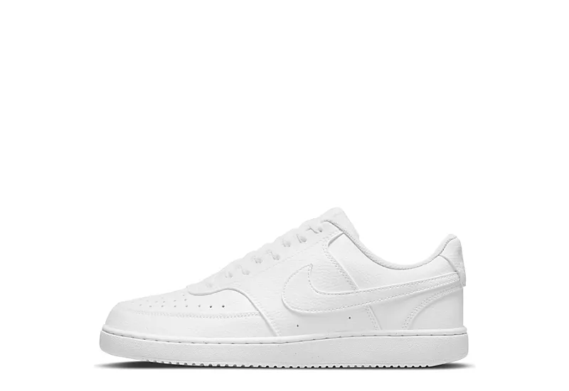 Nike Mens Court Vision Low Sneaker - White 3 Nike Mens Court Vision Low Sneaker - White - Image 3