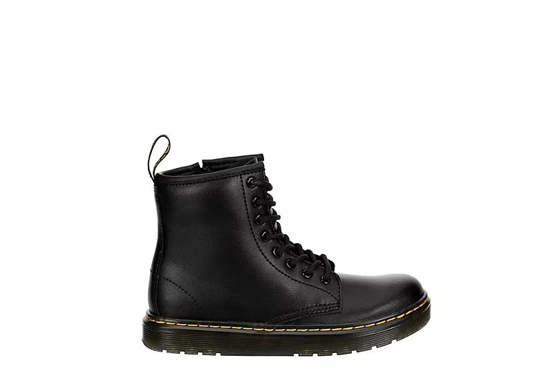 Dr. Martens Dr.martens Boys Zavala Combat Boot - Black 2 Dr. Martens Dr.martens Boys Zavala Combat Boot - Black - Image 2