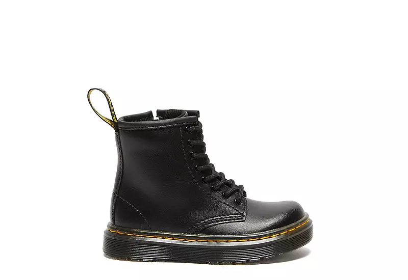 Dr. Martens Dr.martens Boys Infant Zavala Combat Boot - Black 2 Dr. Martens Dr.martens Boys Infant Zavala Combat Boot - Black - Image 2