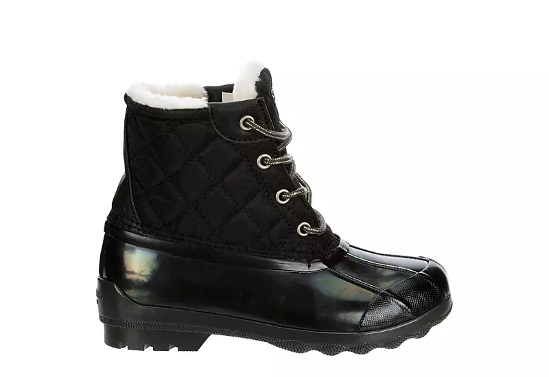 Sperry Girls Port Boot Rain Boot - Black 2 Sperry Girls Port Boot Rain Boot - Black - Image 2