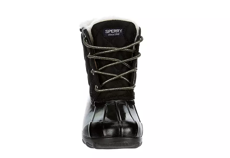Sperry Girls Port Boot Rain Boot - Black 3 Sperry Girls Port Boot Rain Boot - Black - Image 3