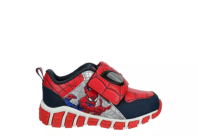 Spiderman Boys Infant Spiderman Light Up Sneaker - Red 2 Spiderman Boys Infant Spiderman Light Up Sneaker - Red - Image 2
