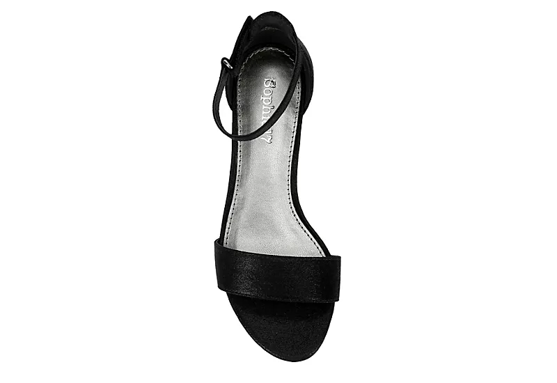 Sophie17 Girls Krystal Dress Sandal - Black 6 Sophie17 Girls Krystal Dress Sandal - Black - Image 6