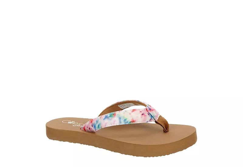 Cupcake Couture Girls Isla Flip Flop Sandal - Coral 1 Cupcake Couture Girls Isla Flip Flop Sandal - Coral