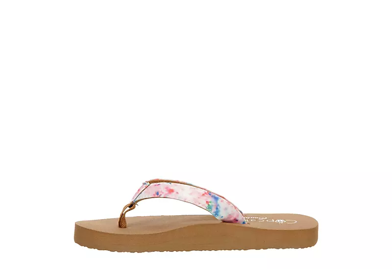 Cupcake Couture Girls Isla Flip Flop Sandal - Coral 4 Cupcake Couture Girls Isla Flip Flop Sandal - Coral - Image 4