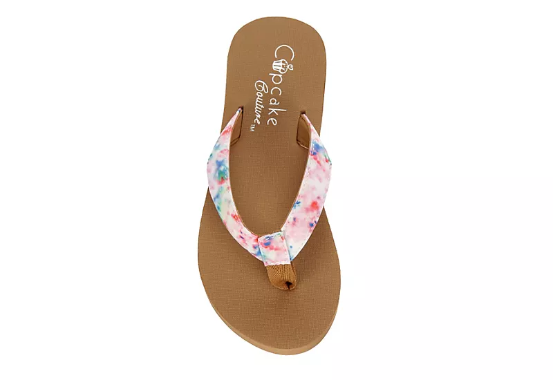 Cupcake Couture Girls Isla Flip Flop Sandal - Coral 6 Cupcake Couture Girls Isla Flip Flop Sandal - Coral - Image 6