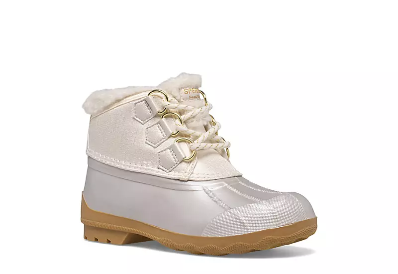 Sperry Girls Port Alpine Rain Boot - White 1 Sperry Girls Port Alpine Rain Boot - White