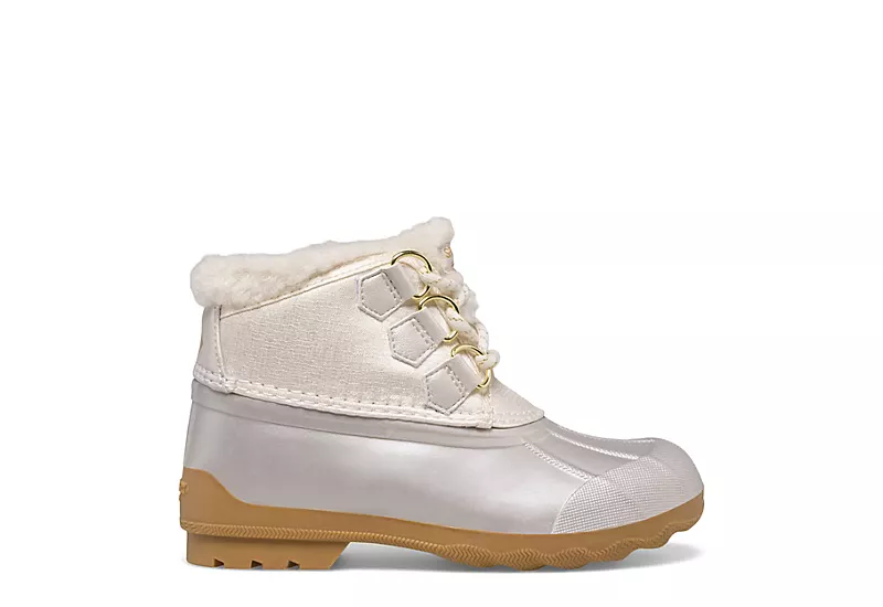 Sperry Girls Port Alpine Rain Boot - White 2 Sperry Girls Port Alpine Rain Boot - White - Image 2