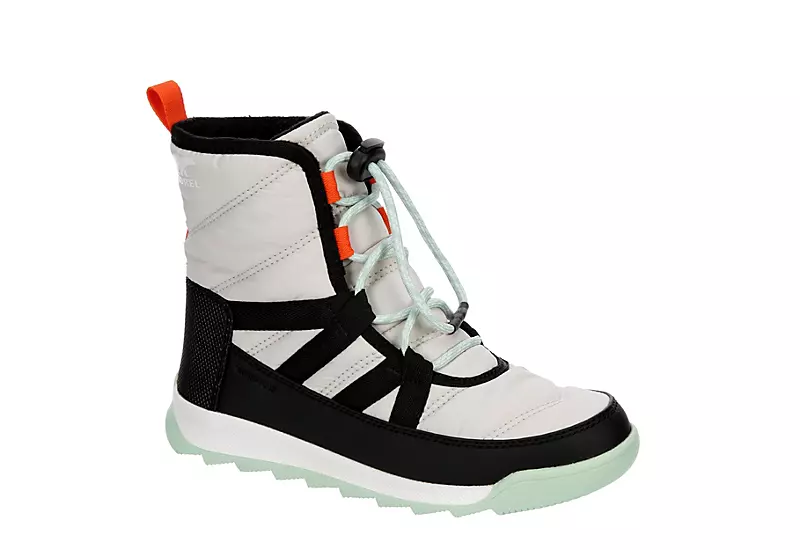 Sorel Girls Whitney Ii Short Lace Wp Snow Boot - Grey 1 Sorel Girls Whitney Ii Short Lace Wp Snow Boot - Grey