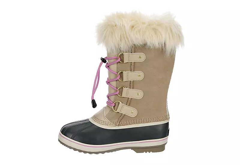 Sorel Girls Joan Of Arctic Wp Snow Boot - Tan 4 Sorel Girls Joan Of Arctic Wp Snow Boot - Tan - Image 4
