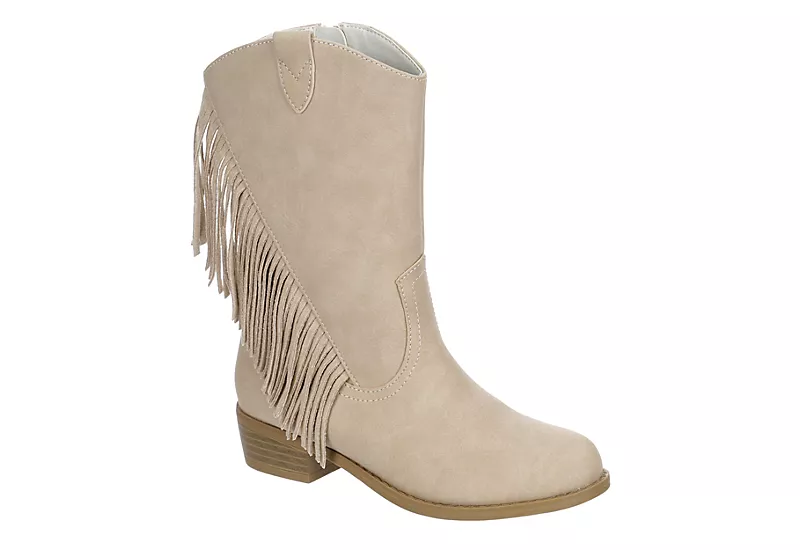 Dv By Dolce Vita Girls Lillyth Western Boot - Off White 1 Dv By Dolce Vita Girls Lillyth Western Boot - Off White