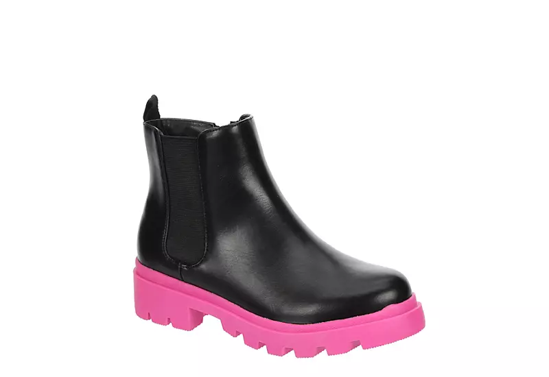 Madden Girl Girls Jjojo Chelsea Boot - Black 1 Madden Girl Girls Jjojo Chelsea Boot - Black