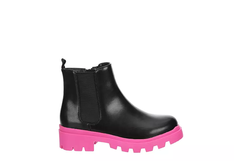 Madden Girl Girls Jjojo Chelsea Boot - Black 2 Madden Girl Girls Jjojo Chelsea Boot - Black - Image 2