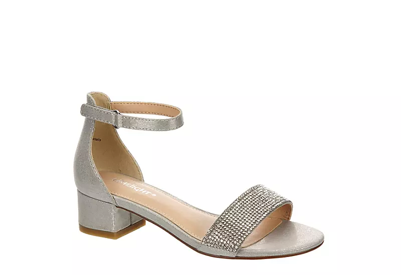Limelight Girls Jewel Dress Sandal - Silver 1 Limelight Girls Jewel Dress Sandal - Silver