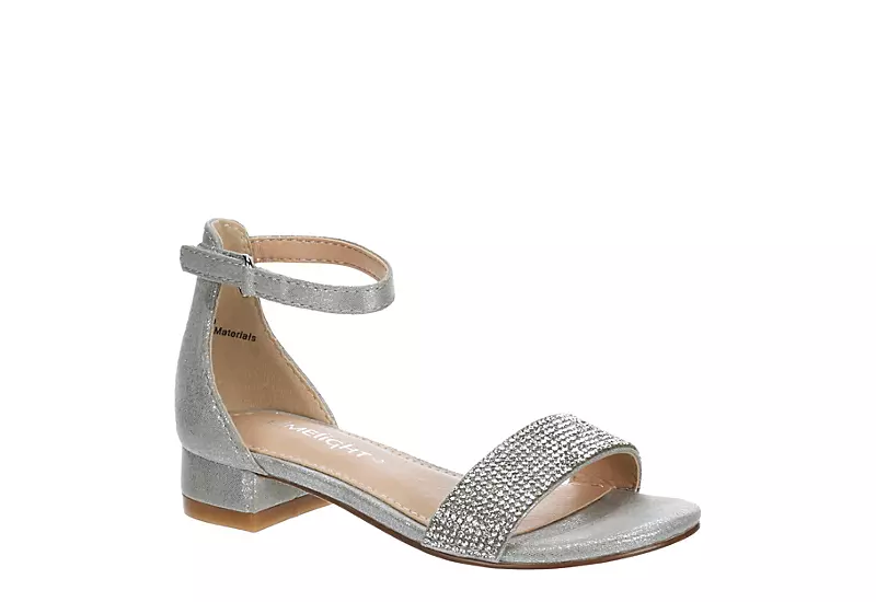 Limelight Girls Infant Lil Jewel Dress Sandal - Silver 1 Limelight Girls Infant Lil Jewel Dress Sandal - Silver