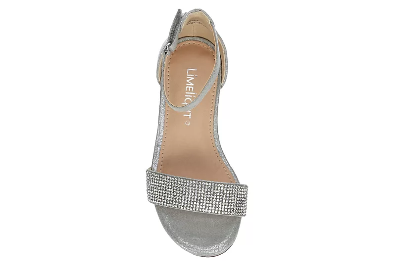 Limelight Girls Infant Lil Jewel Dress Sandal - Silver 6 Limelight Girls Infant Lil Jewel Dress Sandal - Silver - Image 6
