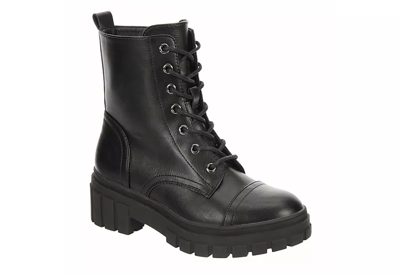 Cupcake Couture Girls Roxanne Combat Boot - Black 1 Cupcake Couture Girls Roxanne Combat Boot - Black