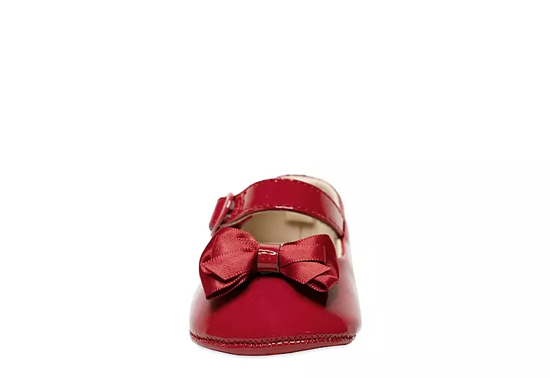 Baby Deer Girls Infant Mckenna Dress Flat - Red 3 Baby Deer Girls Infant Mckenna Dress Flat - Red - Image 3