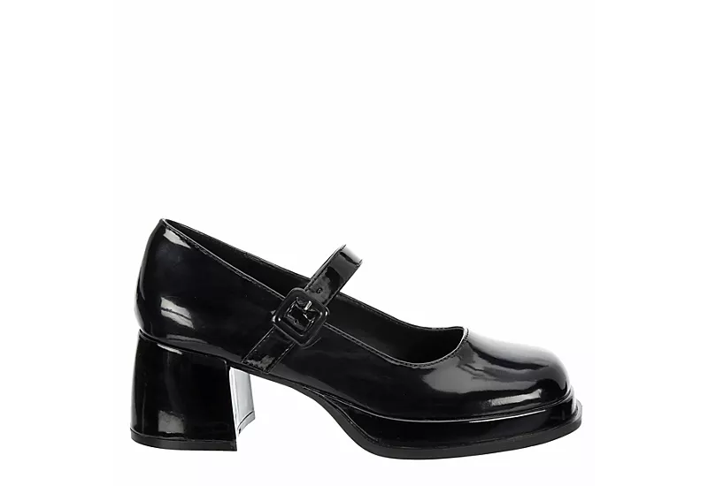 Steve Madden Girls Jkitty Mary Jane Dress Shoe - Black 2 Steve Madden Girls Jkitty Mary Jane Dress Shoe - Black - Image 2